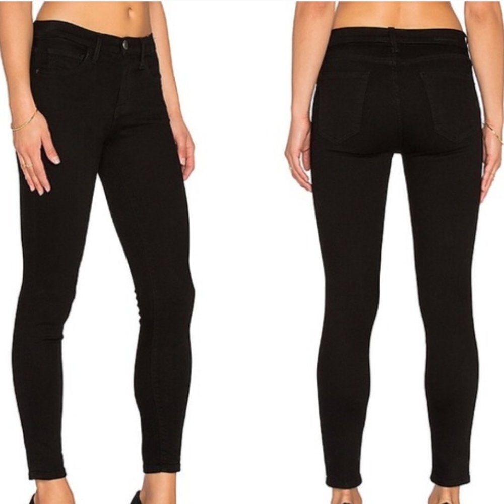 CURRENT/ELLIOTT The High Waist Stiletto Jet Black